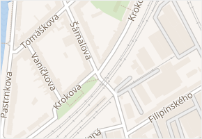 Krokova v obci Brno - mapa ulice