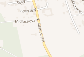 Krušinova v obci Brno - mapa ulice