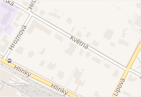 Květná v obci Brno - mapa ulice