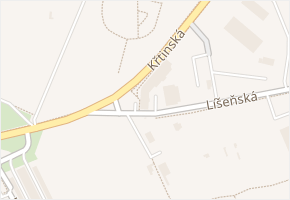 Líšeňská v obci Brno - mapa ulice