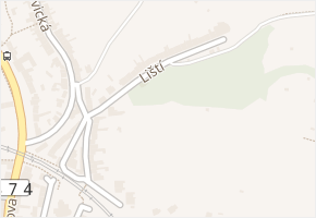 Liští v obci Brno - mapa ulice