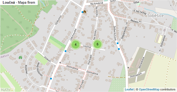 Loučná - mapa firem