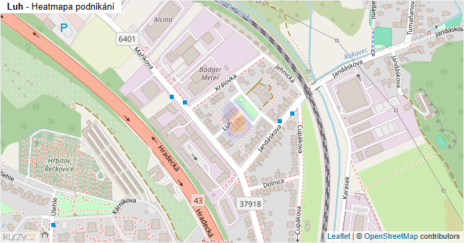 Luh - mapa podnikání