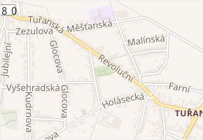 Májový park v obci Brno - mapa ulice