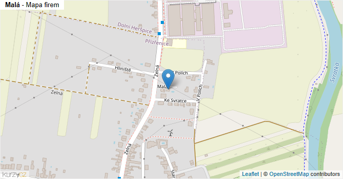 Malá - mapa firem