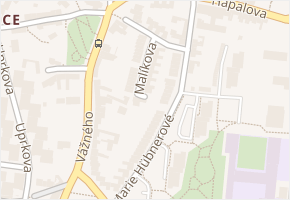Malíkova v obci Brno - mapa ulice