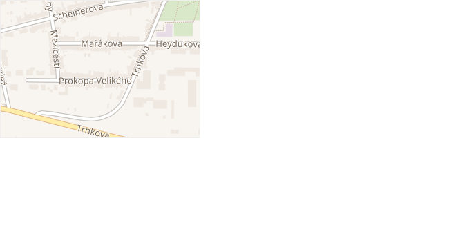 Mařákova v obci Brno - mapa ulice