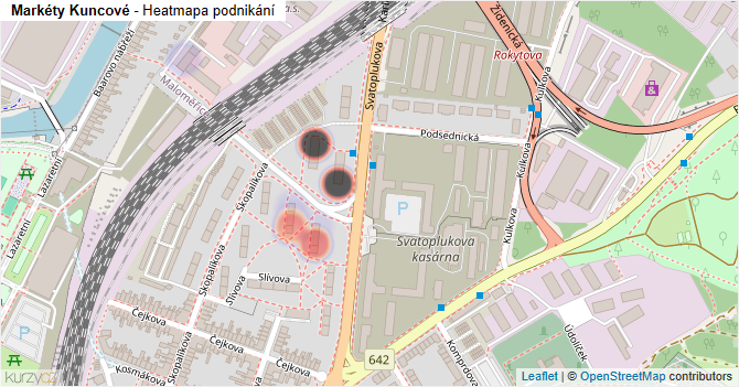 Markéty Kuncové - mapa podnikání