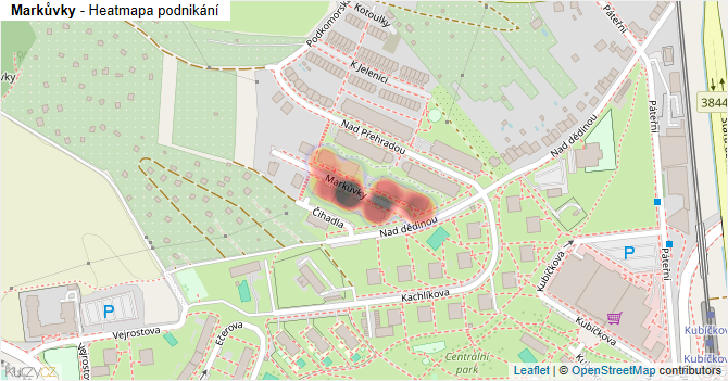 Markůvky - mapa podnikání