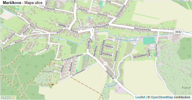 Maršíkova - mapa ulice