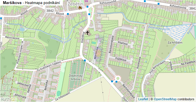 Maršíkova - mapa podnikání