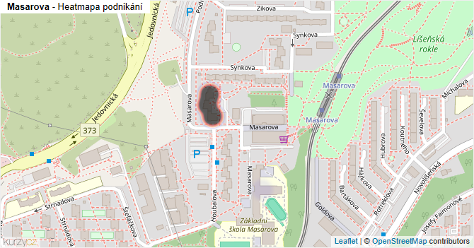 Masarova - mapa podnikání