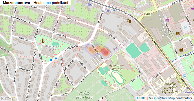 Matzenauerova - mapa podnikání