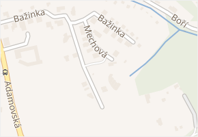 Mechová v obci Brno - mapa ulice