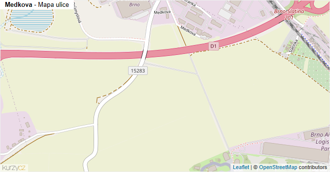 Medkova - mapa ulice