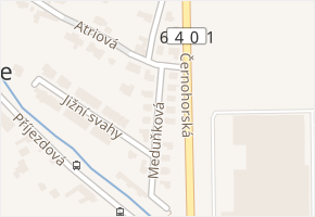 Meduňková v obci Brno - mapa ulice