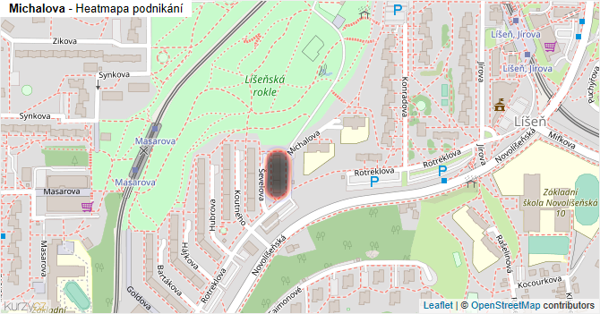Michalova - mapa podnikání