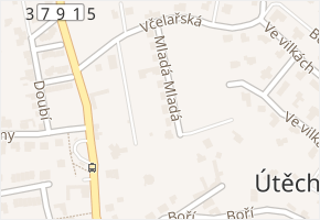 Mladá v obci Brno - mapa ulice