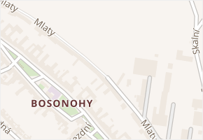 Mlaty v obci Brno - mapa ulice