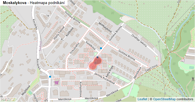 Moskalykova - mapa podnikání