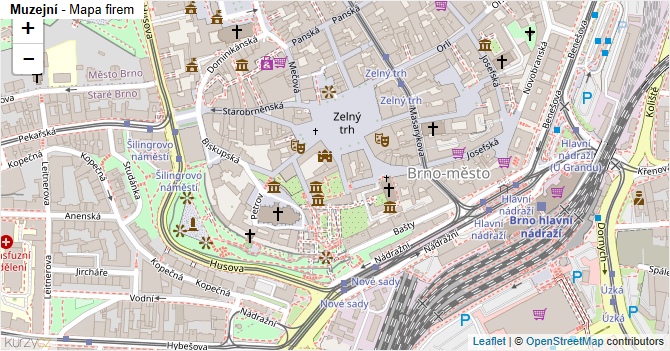 Muzejní - mapa firem