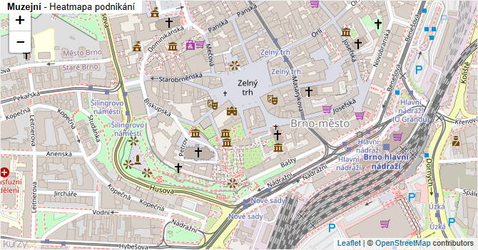 Muzejní - mapa podnikání