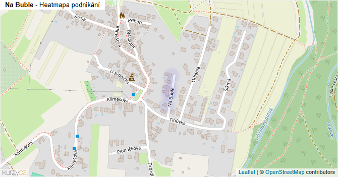 Na Buble - mapa podnikání