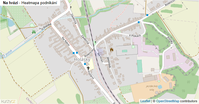 Na hrázi - mapa podnikání