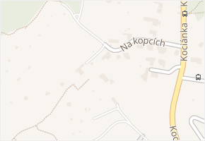 Na kopcích v obci Brno - mapa ulice