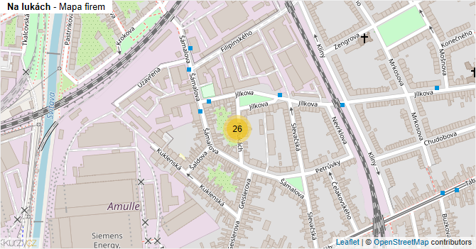 Na lukách - mapa firem
