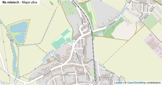 Na mlatech - mapa ulice