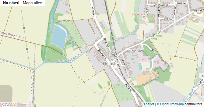 Na návsi - mapa ulice