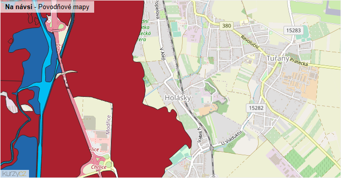 Na návsi - záplavové mapy stoleté vody