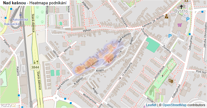 Nad kašnou - mapa podnikání