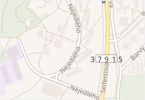 Nejedlého v obci Brno - mapa ulice