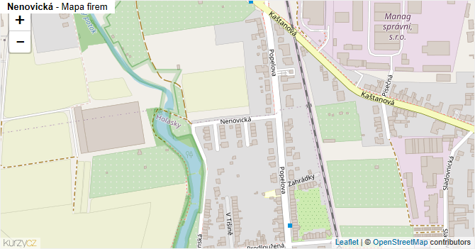 Nenovická - mapa firem