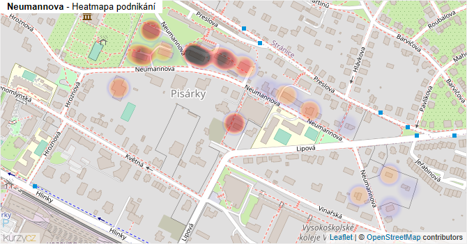 Neumannova - mapa podnikání