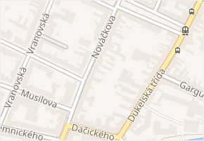 Nováčkova v obci Brno - mapa ulice