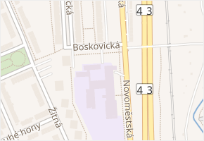 Novoměstská v obci Brno - mapa ulice