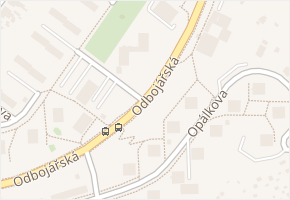 Odbojářská v obci Brno - mapa ulice
