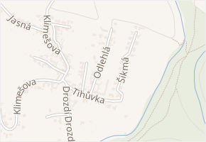 Odlehlá v obci Brno - mapa ulice