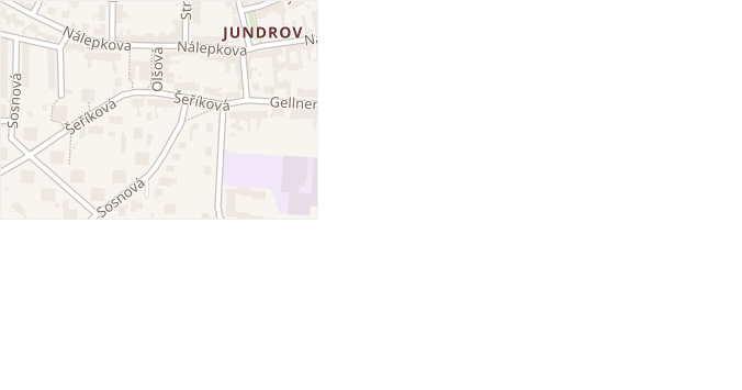 Olšová v obci Brno - mapa ulice