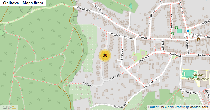 Osiková - mapa firem