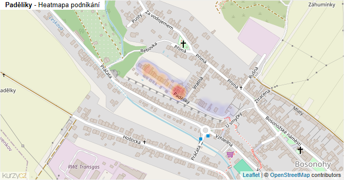 Padělíky - mapa podnikání