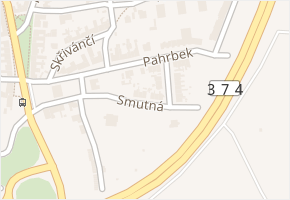 Pahrbek v obci Brno - mapa ulice