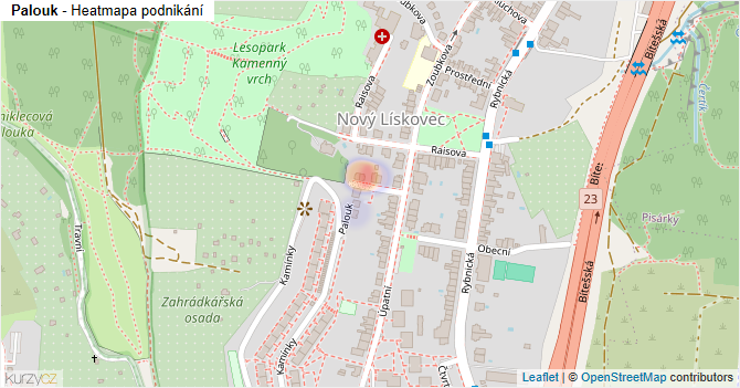 Palouk - mapa podnikání