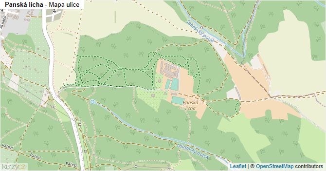 Panská lícha - mapa ulice