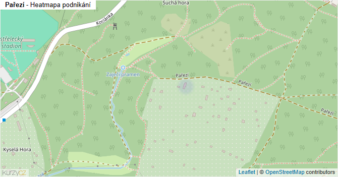 Pařezí - mapa podnikání
