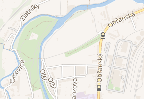 Parková v obci Brno - mapa ulice