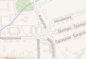 Pastviny v obci Brno - mapa ulice
